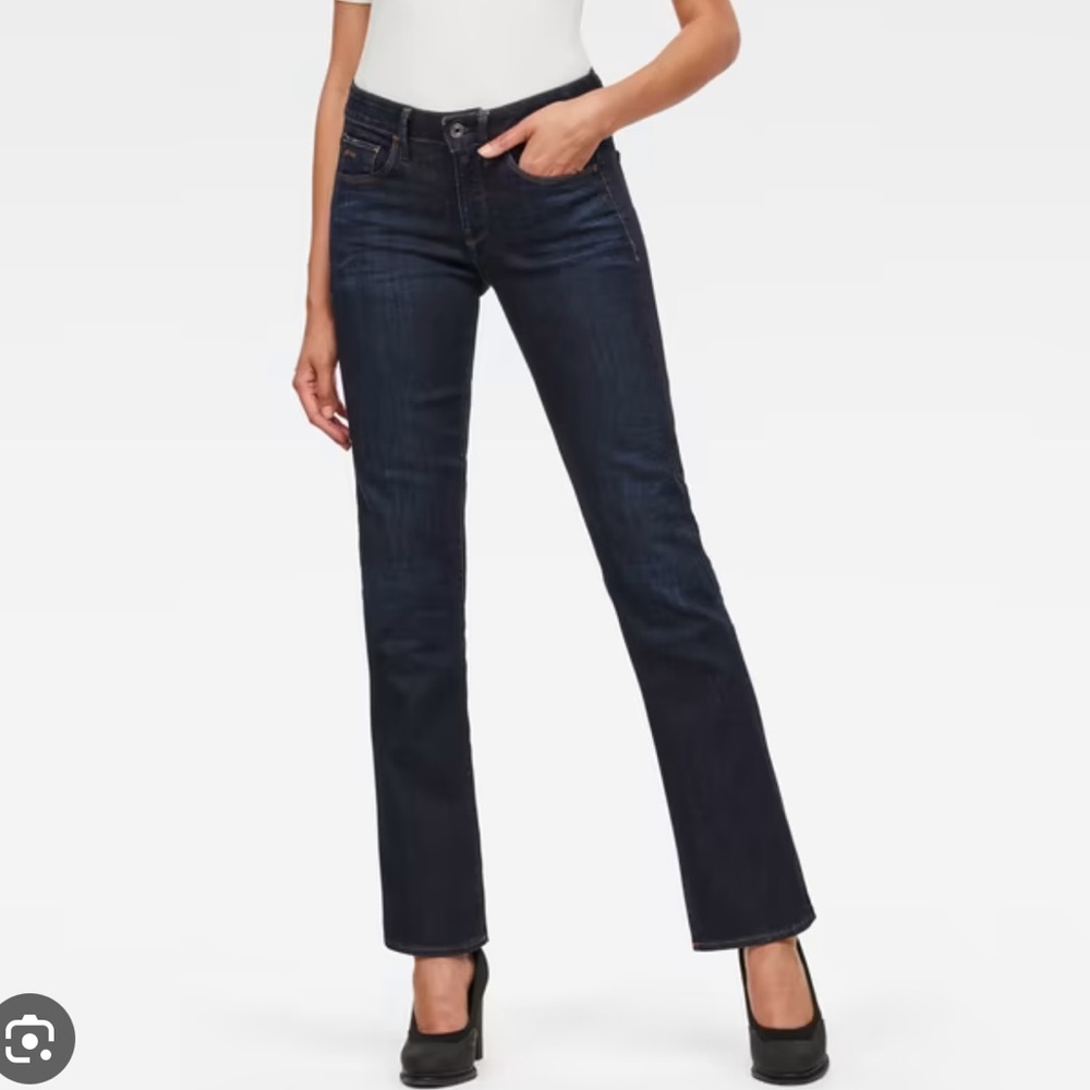Nwt Women's G-star raw 3301 bootcut jeans sz 27 X 32 #H1